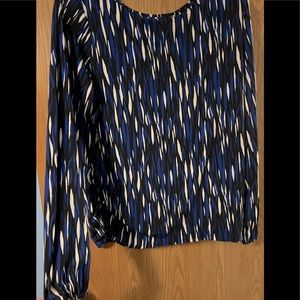 Blue Abstract Blouse